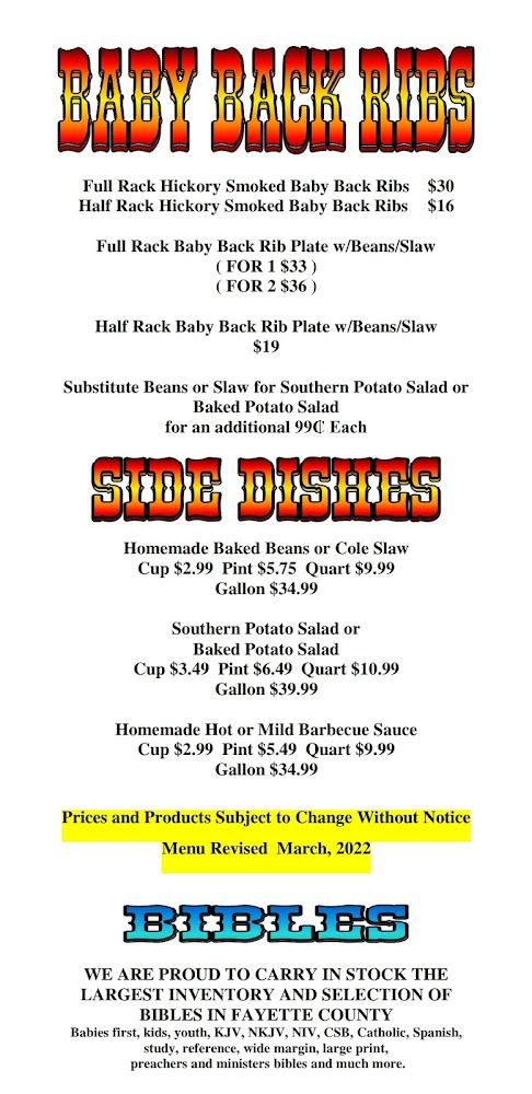 Loven-Fresh SMOKEHOUSE BARBECUE Menu image 4